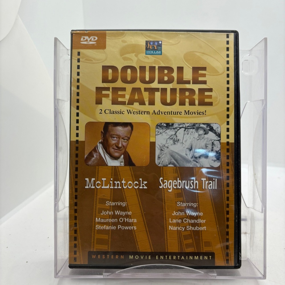 John Wayne Double Feature McLintock and Sagebrush Trail DVD Western Adventure